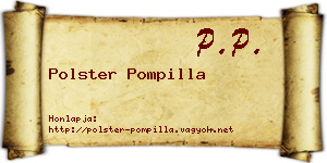 Polster Pompilla névjegykártya